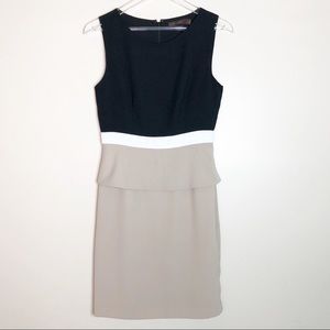 The Limited Color-block Peplum Dress